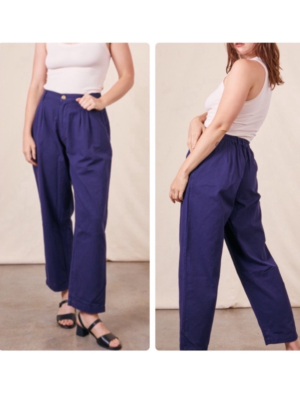Big Bud Press Trousers Navy Blue Size XL petite